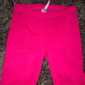 Hot pink biker shorts 💕🍒